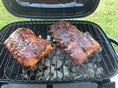 How to cook ribs on a charcoal grill. 