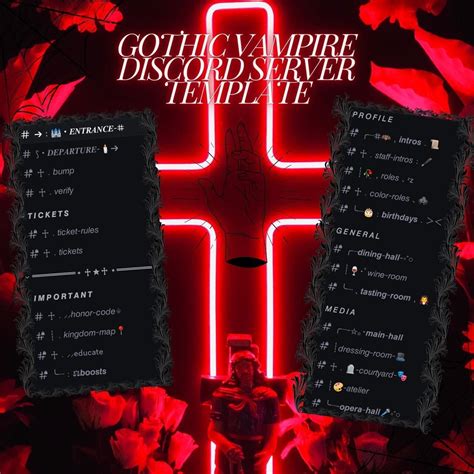 How to copy a server template discord.  Vampire discord template, Vampir...