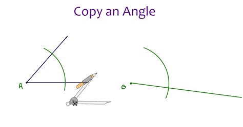 How to copy an angle in geometry