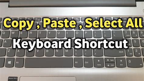 How to copy and paste in laptop
