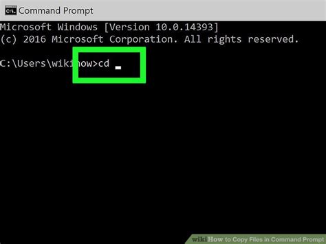 How to copy directory in command prompt