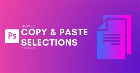 How to copy selection in photoshop