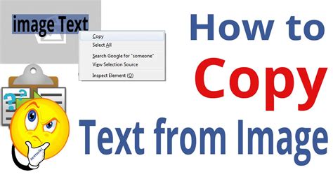 How to copy text in picture