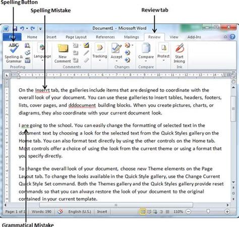 How to correct spelling in ms word