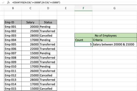 How to count records in excel