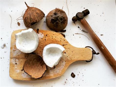 How to crack a coconut in half
