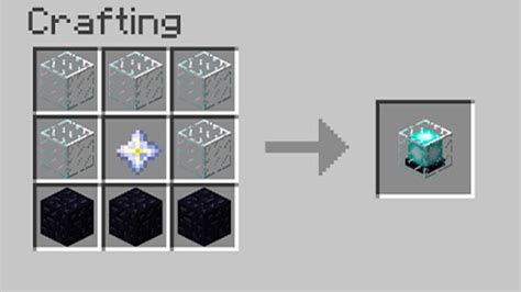 How to craft a beacon in minecraft