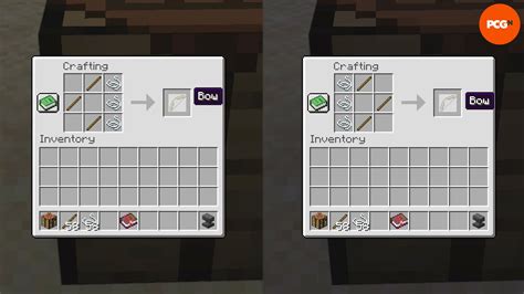 How to craft a bow in minecraft