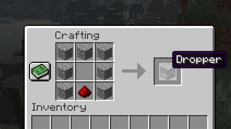 How to craft a dropper in minecraft