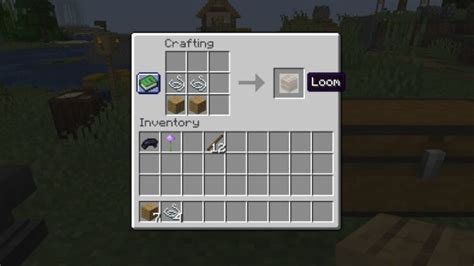 How to craft a loom in minecraft