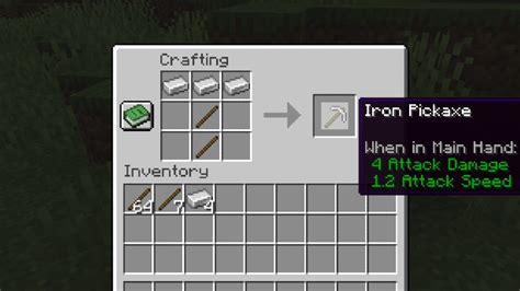 How to craft a pickaxe in minecraft