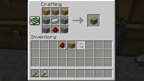 How to craft a piston in minecraft