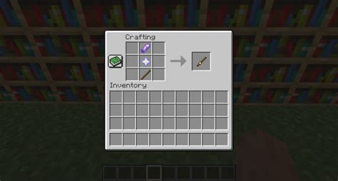 How to craft a wand in minecraft