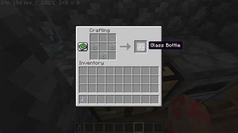 How to craft bottles in minecraft