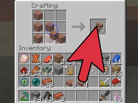 How to craft bricks in minecraft pe