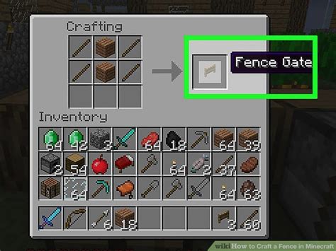 How to craft fence in minecraft