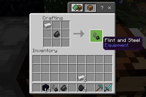 How to craft flint in minecraft