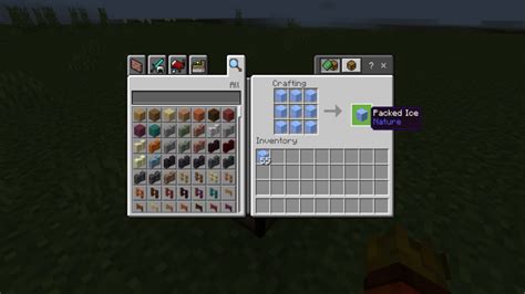 How to craft packed ice in minecraft
