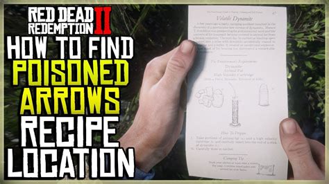 Red Dead Redemption 2 - How To Craft Poison Arrows (+ Effectiveness Showcase) Vhosythe 29.3K subscribers Subscribe 39K views 4 years ago A guide on how to craft poison arrows in Red Dead.... 
