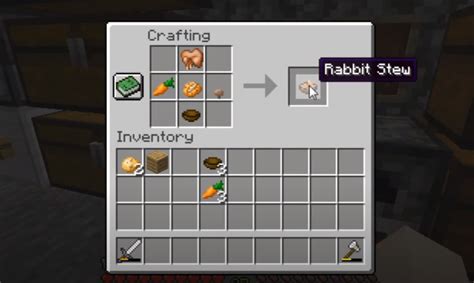 How to craft rabbit stew in minecraft