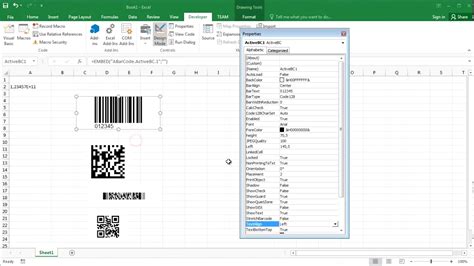 How to create Barcode in Excel 2016 YouTube
