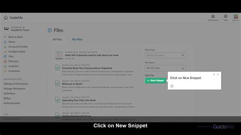 How to create a New Snippet in Slack @SlackHQ ‏ - YouTube