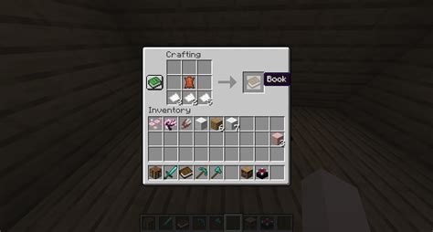 How to create a book in minecraft