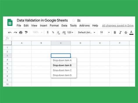 How to create a dropdown list in Google Sheets TechRepublic