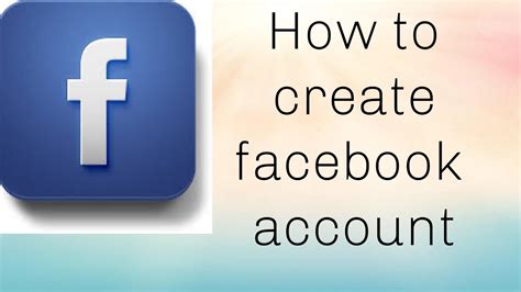 How to create a facebook account YouTube