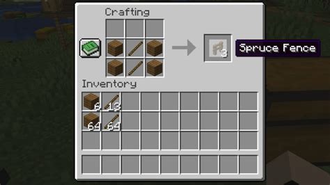 How to create a fence in minecraft