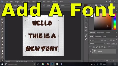 How to create a font in photoshop