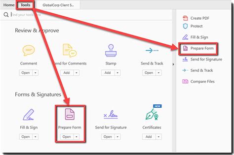 How to create a form in acrobat