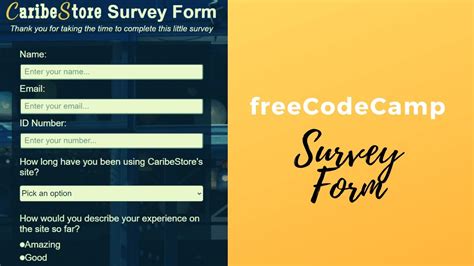 How to create a freeCodeCamp Survey Form for Beginners YouTube