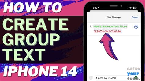 How to create a group in text
