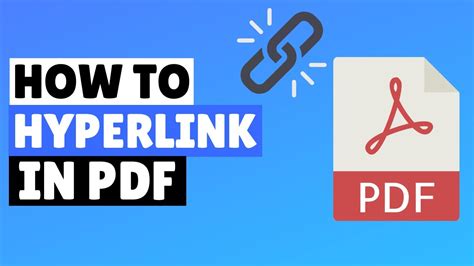 How to create a hyperlink in pdf