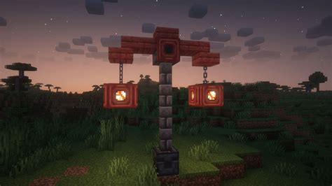 How to create a lamp in minecraft