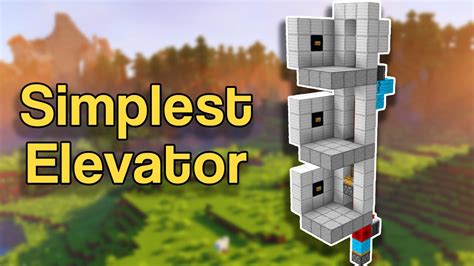 How to create a lift in minecraft
