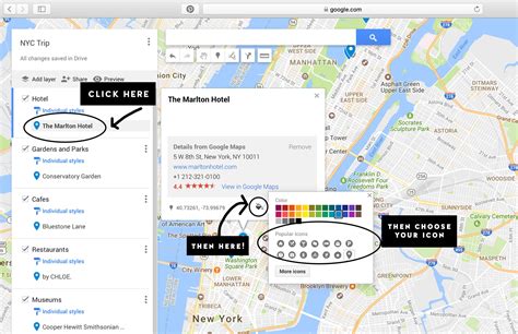 How to create a map in google maps. Start creating placemarks by entering your own data! A name and location are required for each placemark. A template sheet name is also required, but we'll get ... 