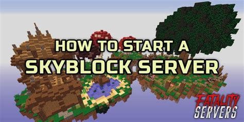 How to create a minecraft skyblock server
