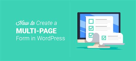 How to create a multipage form in WordPress