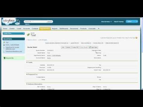 How to create a new quote in salesforce Einstein Hub SalesForce Guide