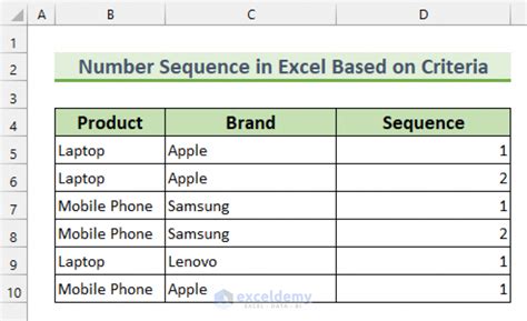 How to create a number sequence in excel based on criteria.  Learn how to cr...