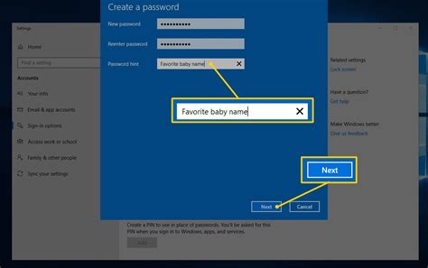 How to create a password in computer