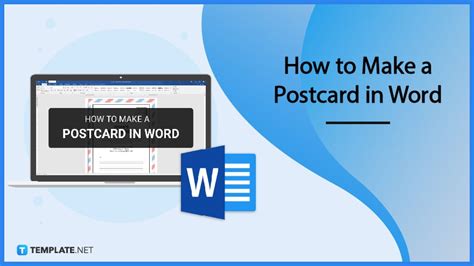 How to create a postcard in word