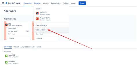 How to create a project in jira