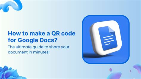 How to create a qr code in google docs.  In this video, I show you how t...