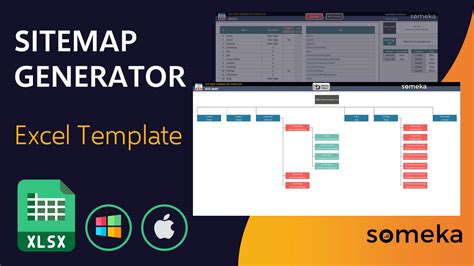 How to create a sitemap in excel