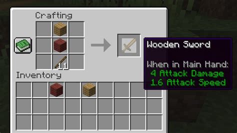 How to create a sword in minecraft