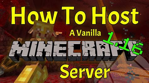 How to create a vanilla minecraft server a simple guide. - Modern biology study guide section 46.