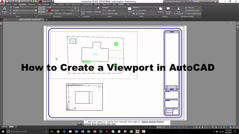 How to create a viewport in autocad